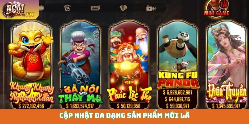 Cập nhật đa dạng sản phẩm mới là